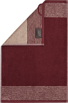 Cawö Two-Tone Gastendoekje 30x50 bordeaux
