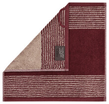 Cawö Two-Tone Gezichtsdoekje 30x30 bordeaux