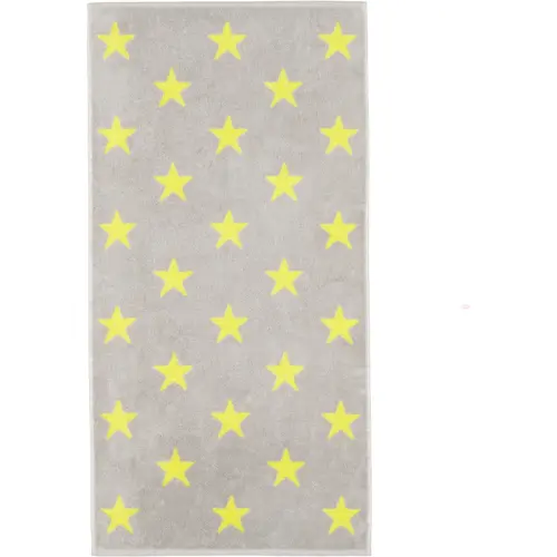 Cawö Cawö New Stars 6260 Handdoek 50x100 platin/lime afbeelding