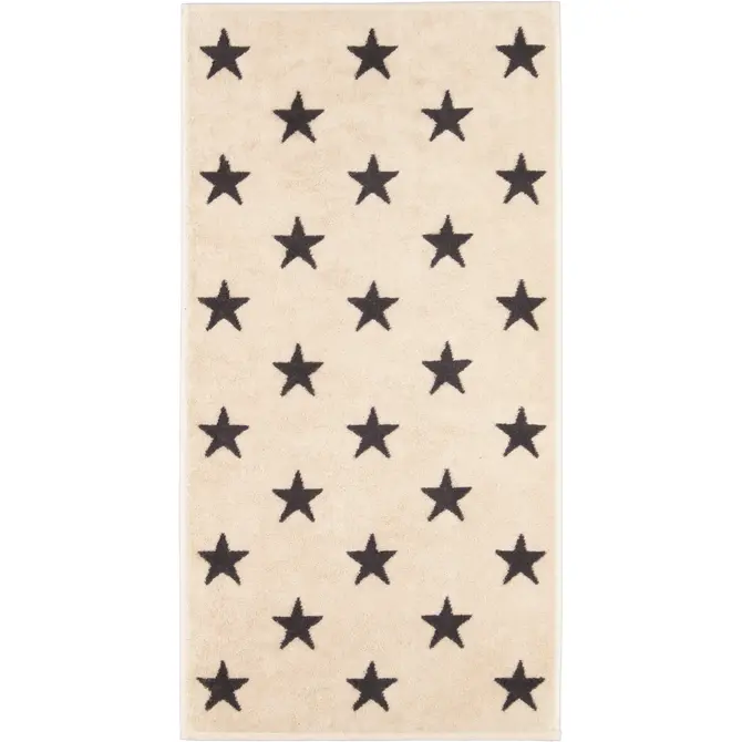 Cawö New Stars Handdoek 50x100 beige/basalt