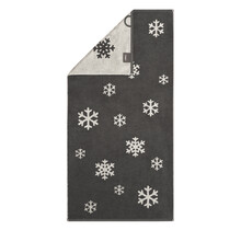 Cawö Winter Edition Handdoek 50x100 basalt/platin