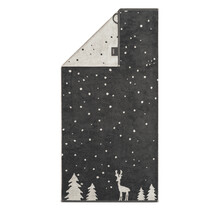 Cawö Winter Edition Douchelaken 70x140 basalt/platin
