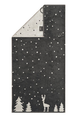 Cawö Winter Edition 6271 Douchelaken 70x140 basalt/platin