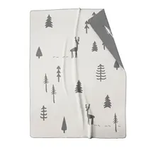 Cawö Winter Edition  Woonplaid 150x200 stein/antraciet