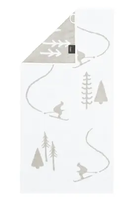 Cawö Winter Edition 6272 Gastendoekje 30x50 wit/platin