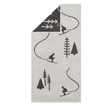 Cawö Winter Edition Douchelaken 70x140 platin/basalt