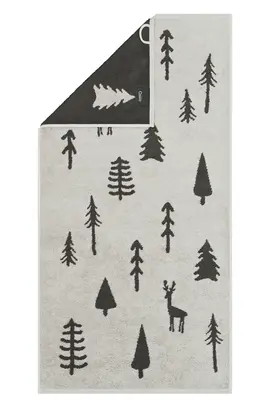 Cawö Winter Edition 6273 Douchelaken 70x140 platin/basalt