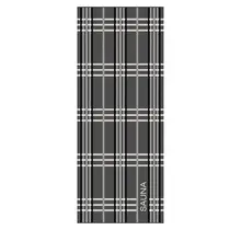 Cawö Sauna Check Saunadoek 80x200 anthrazit