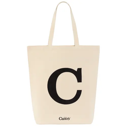 Cawö Cawö C Shopper Tas 50x45 natur/zwart afbeelding