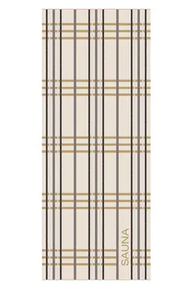 Cawö Sauna Check Saunadoek 80x200 natur