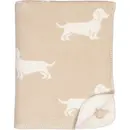 Cawö Cawö We love dogs  Woonplaid 150x200 natur/beige