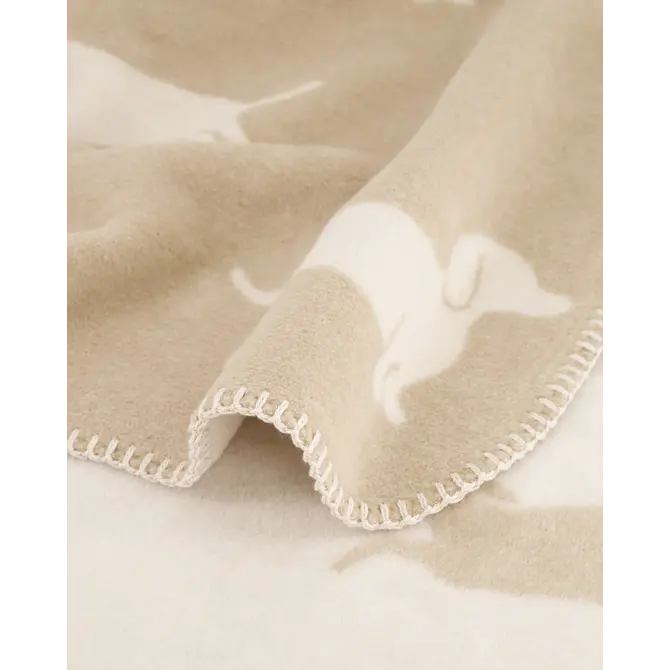 Cawö We love dogs  Woonplaid 150x200 natur/beige