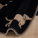 Cawö Cawö We love dogs  Woonplaid 150x200 zwart/beige