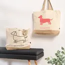 Cawö Cawö We love dogs/ Tas Tas  40x55 natur/zwart