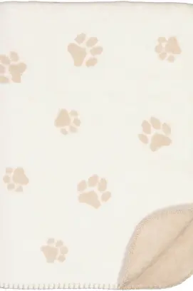 Cawö We love dogs 62470 Woonplaid 150x200 natur/beige