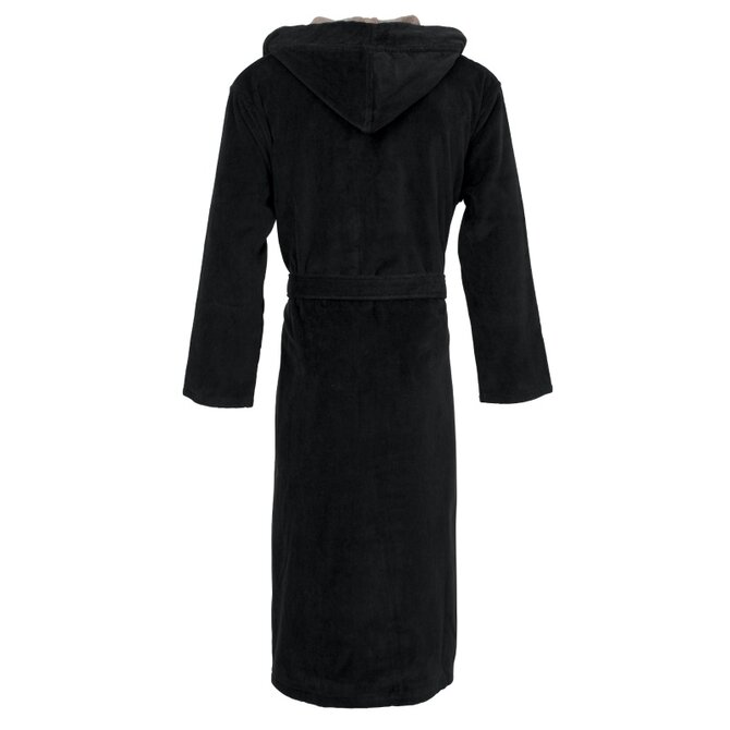 Carl Ross Unisex badjas met capuchon 661300 deep Khaki/deep black XL