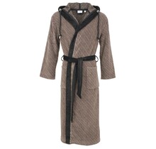 Carl Ross badjas met capuchon 660300 deep Khaki/deep black 60/62