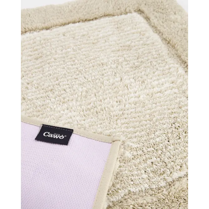 Cawö Two Tone Badmat 50x80 sand