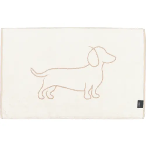 Cawö Cawö We love Dogs 6248 Badmat 50x80 natur/beige afbeelding