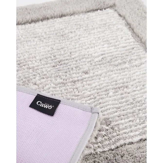 Cawö Two Tone Badmat 50x80 platin