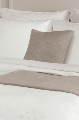 Dommelin Sierkussenhoes Bravio Katoen-Wol 300gr Nootmuskaat 40x40 cm