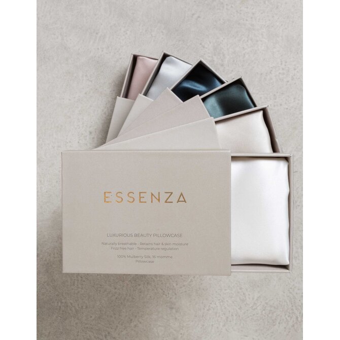 Essenza Alice silk pillowcase 60x70 cm Cloud grey