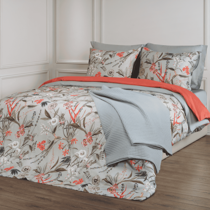 Dommelin Dekbedovertrek Silvestre Satijn 400tc Spargroen 140x200/220 cm