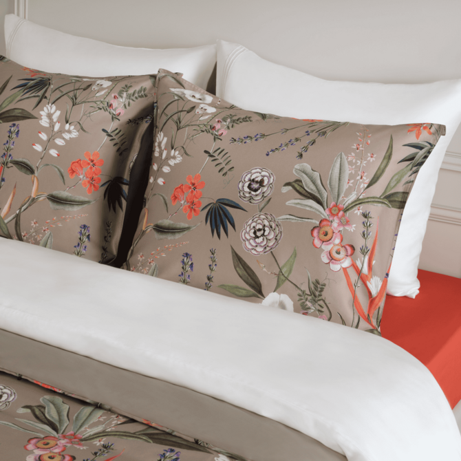 Dommelin Dekbedovertrekset Silvestre Satijn 400tc Taupe 240x200/220 cm