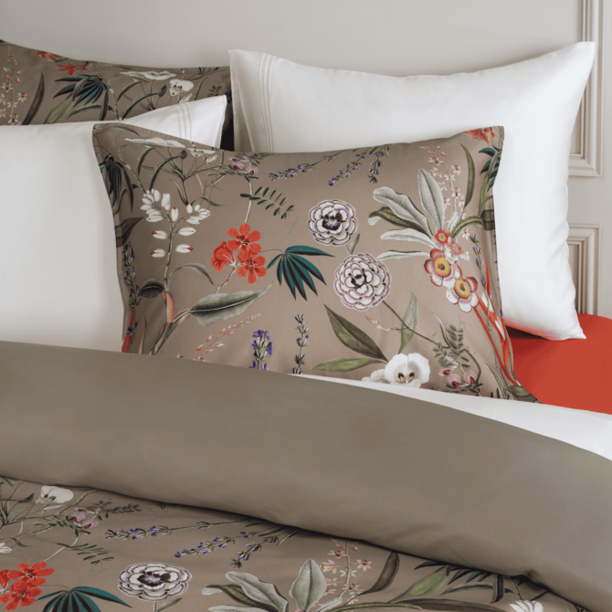 Dommelin Dekbedovertrekset Silvestre Satijn 400tc Taupe 200x200/220 cm