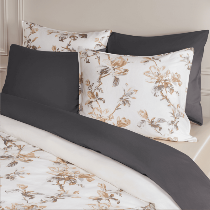 Dommelin Dekbedovertrek Magnolia Satijn 400tc Ecru 140x200/220 cm