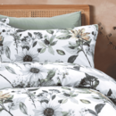 Dommelin Dommelin Dekbedovertrek Margriet Satijn 300tc Spargroen 240x200/220 cm