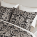 Dommelin Dommelin Dekbedovertrekset Lecce Satijn 400tc Zwart-Camel 140x200/220 cm