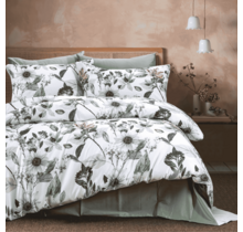 Dommelin Dekbedovertrek Margriet Satijn 300tc Spargroen 140x200/220 cm