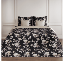 Dommelin Dekbedovertrek Magnolia Satijn 400tc Zwart 240x200/220 cm