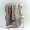 Dommelin Dommelin Plaid Fame Katoen Taupe-Ecru 130x180 cm