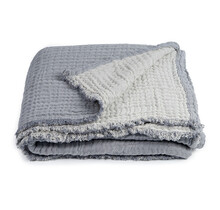 Dommelin Plaid Fame Katoen Grijs-Lichtgrijs 130x180 cm