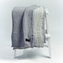 Dommelin Dommelin Plaid Fame Katoen Grijs-Lichtgrijs 130x180 cm