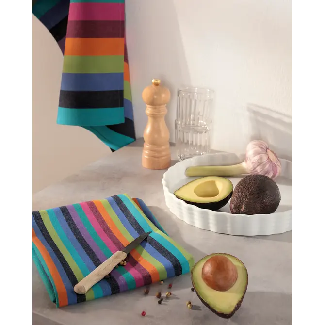 Cawö Lifestyle Cuisine Theedoek 50x70 multicolor donker