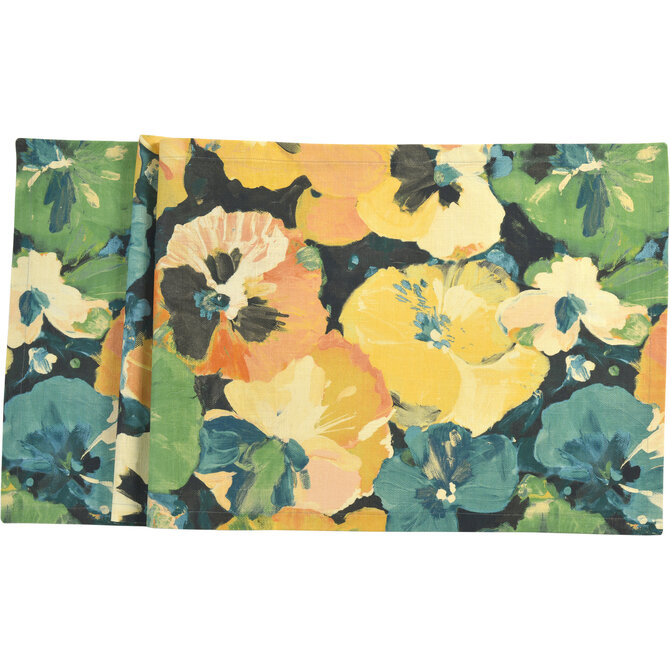 Sander tafelloper Florence 50x140 Fb. 07 - Saffron/Blue