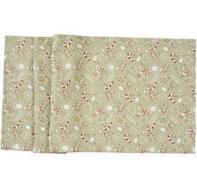 Sander tafelkleed Ginger Man 100x100 Fb. 19 - Beige/Red