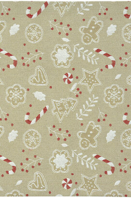 Sander placemat Ginger Man 35x50 Fb. 19 - Beige/Red