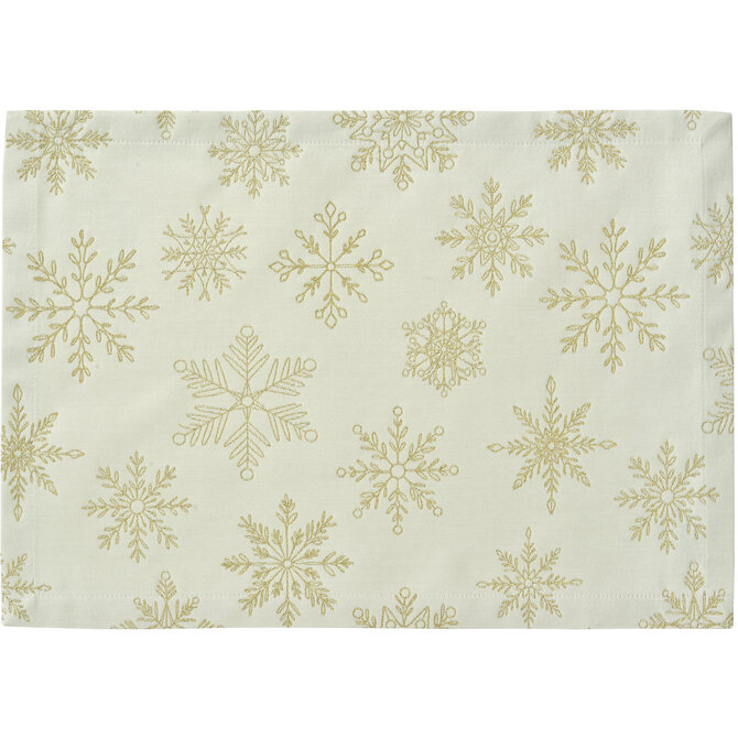 Sander placemat Cristallo Luce 35x50 Fb. 07 - Ecru/Gold