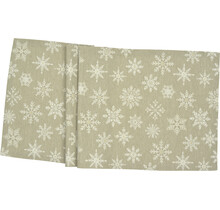 Sander tafelloper Cristallo Buio 50x140 Fb. 27 - Taupe