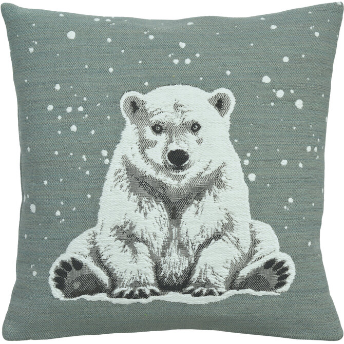 Sander sierkussenhoes Arktos 45x45 Fb. 77 - Blue Fox