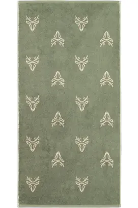 Cawö Alpenchic Edition  6229 Douchelaken 70x140 groen