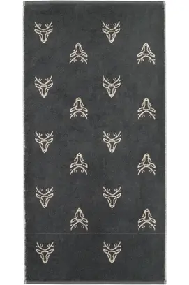 Cawö Alpenchic Edition  6229 Handdoek 50x100 grijs