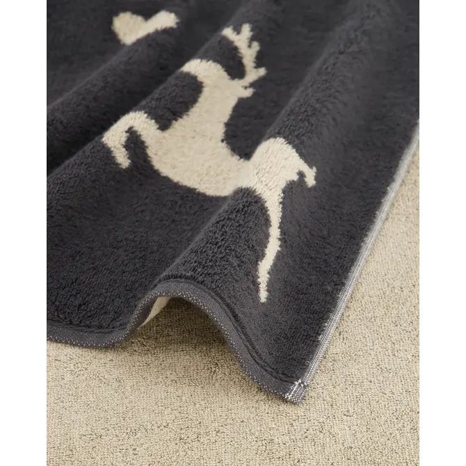 Cawö Alpenchic Edition Hert 6228 Gastendoekje 30x50 grijs