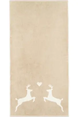 Cawö Alpenchic Edition Hert 6228 Douchelaken 70x140 beige