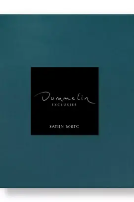 Dommelin Topper Hoeslaken Uni Satijn 600tc 748 Azuur 120x220/9