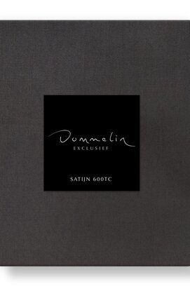 Dommelin Topper Hoeslaken Uni Satijn 600TC 787 Basalt 120x210/9